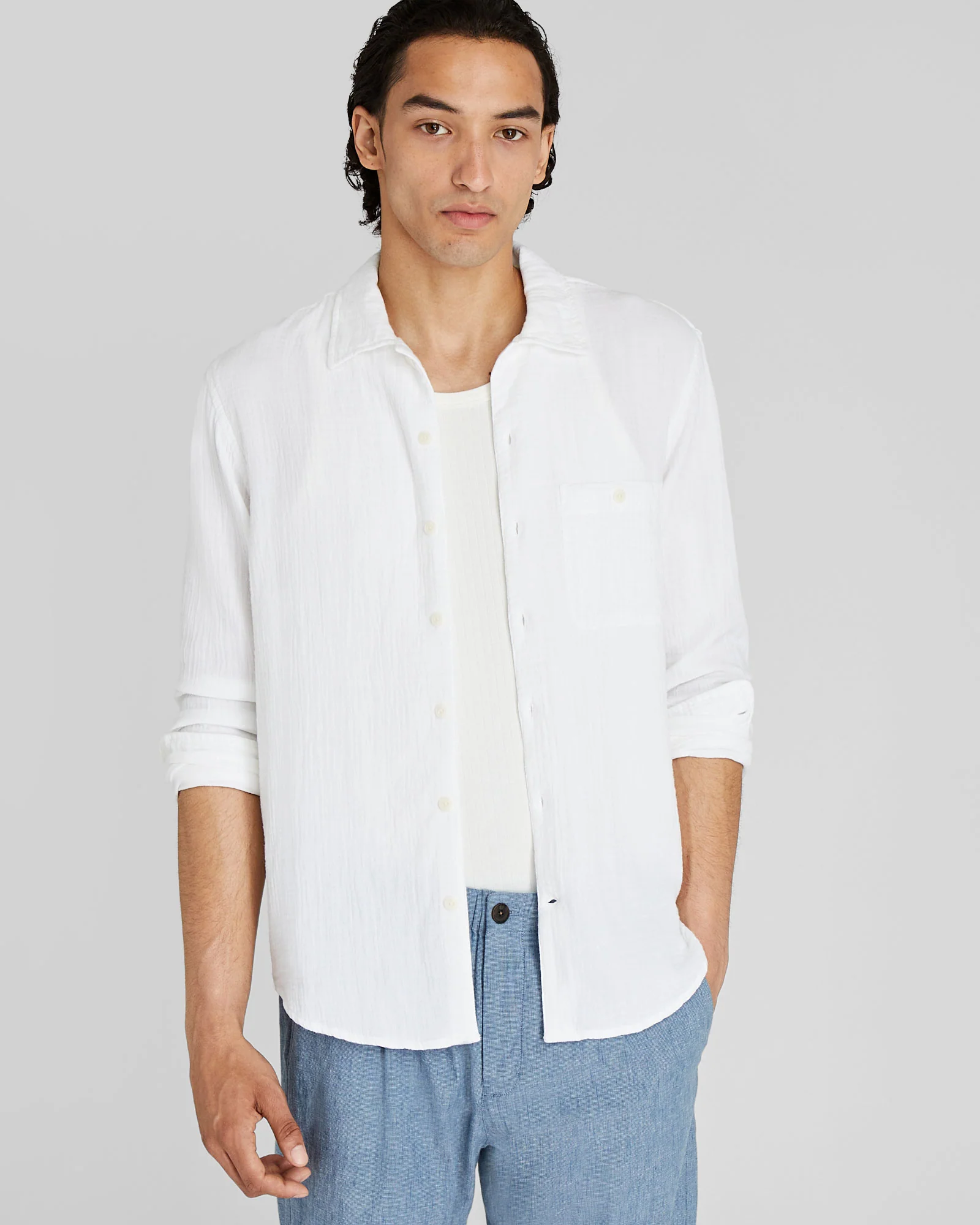 Long-Sleeve Summer Doubleface Shirt - Image 6