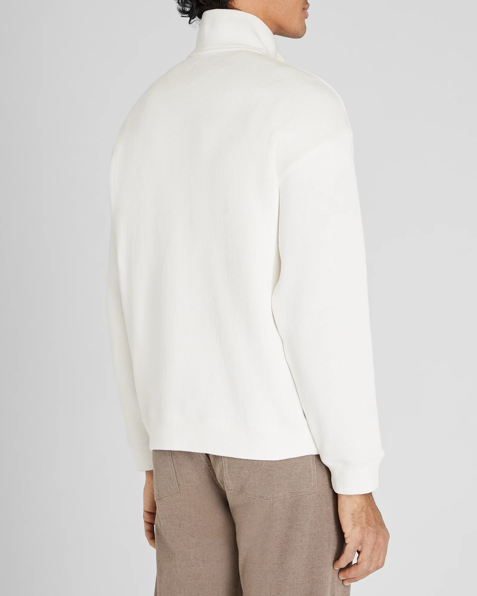 Rib Knit Quarter-Zip - Image 3