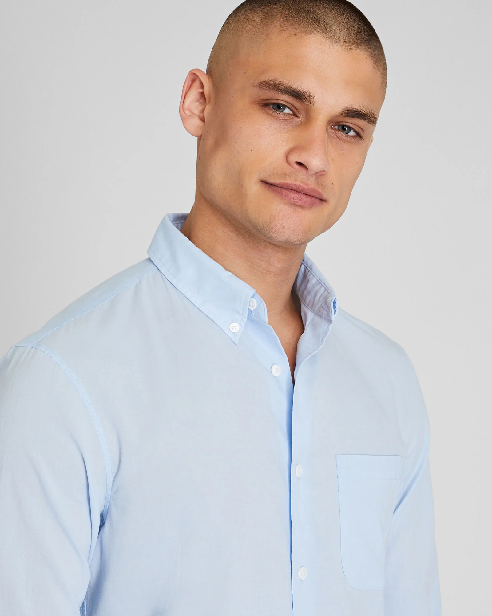 Solid Airy Poplin Shirt - Image 4